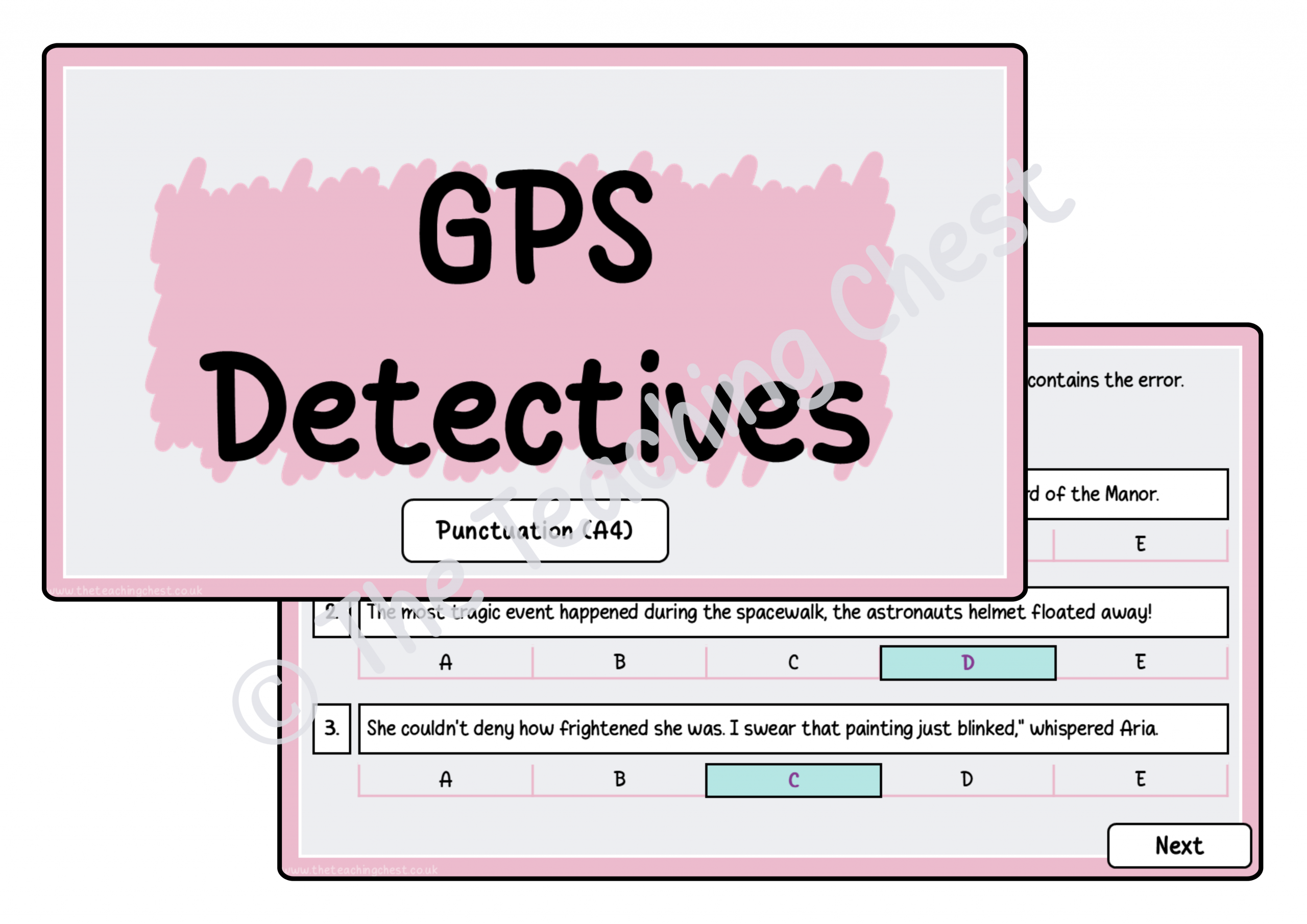 GPS Detectives - Punctuation (A4)