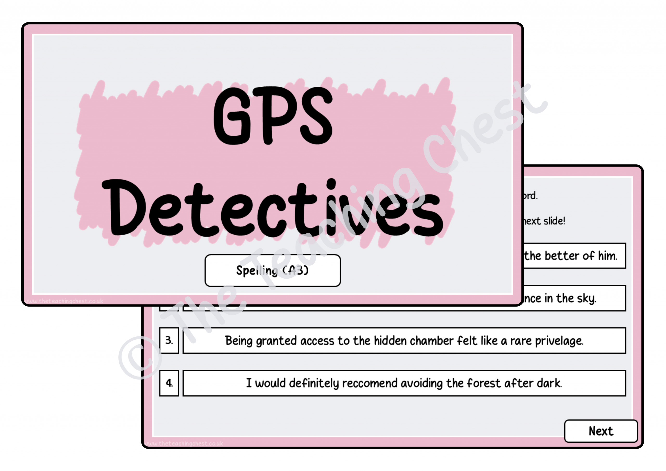 GPS Detectives - Spelling (A3)