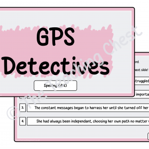 GPS Detectives - Spelling (A4)