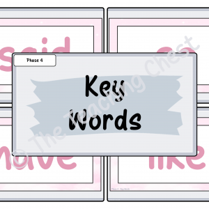 Phase 4 - Key Words Flashcards