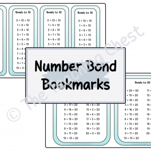 Number Bond Bookmarks