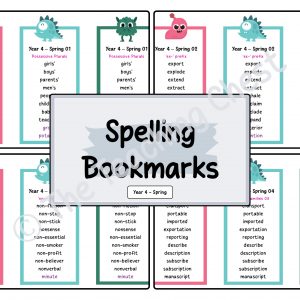 Year 4 - Spelling Bookmarks (Spring)