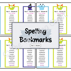 Year 5 - Spelling Bookmarks (Autumn)