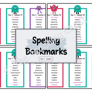 Year 5 - Spelling Bookmarks (Summer)