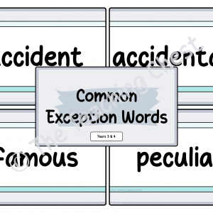 Common Exception Words - Year 3 & 4