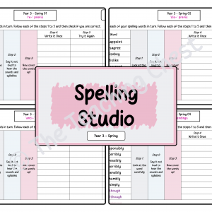 Spelling Studio - Year 3 (Spring)