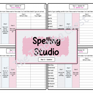 Spelling Studio - Year 3 (Summer)