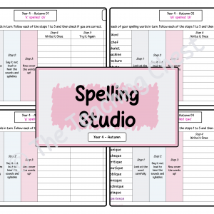 Spelling Studio - Year 4 (Autumn)