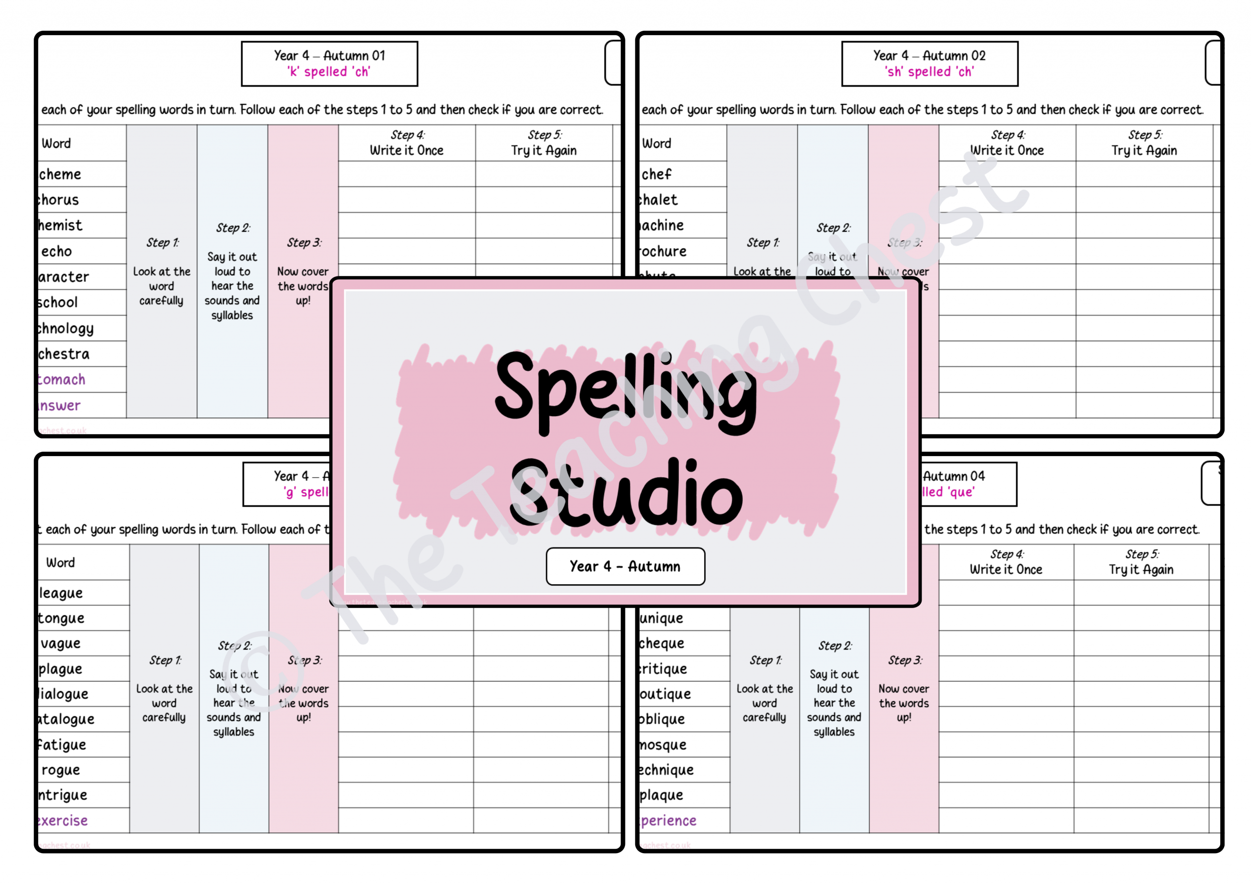 Spelling Studio - Year 4 (Autumn)