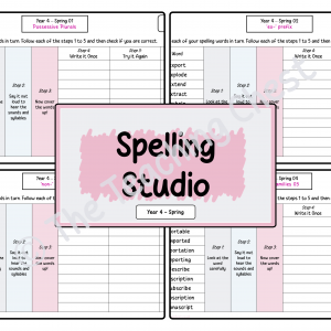 Spelling Studio - Year 4 (Spring)