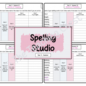 Spelling Studio - Year 4 (Summer)